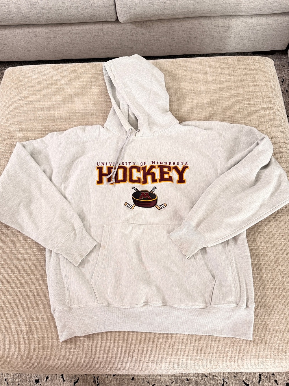 Vintage Champion Reverse Weave University of Minnesota Hockey Hoodie